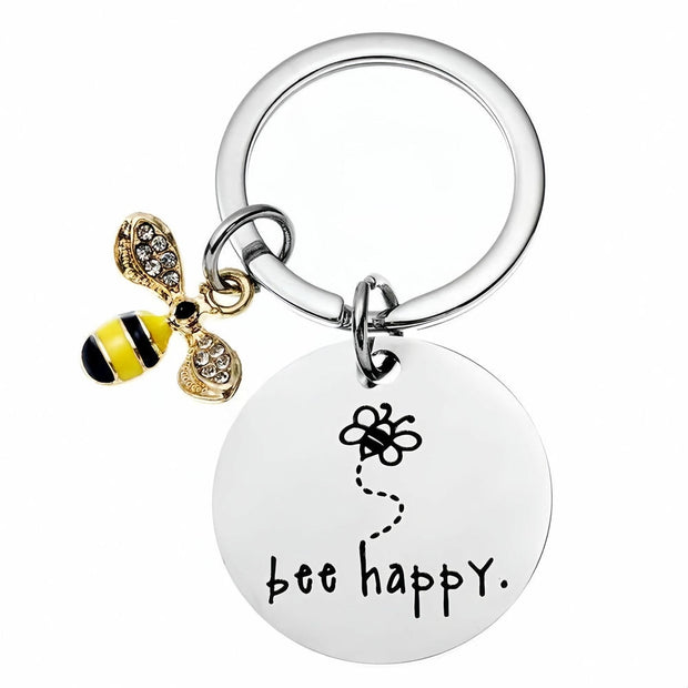 Bee Keychain | Teacher Thank You Gift | Engrave Steel