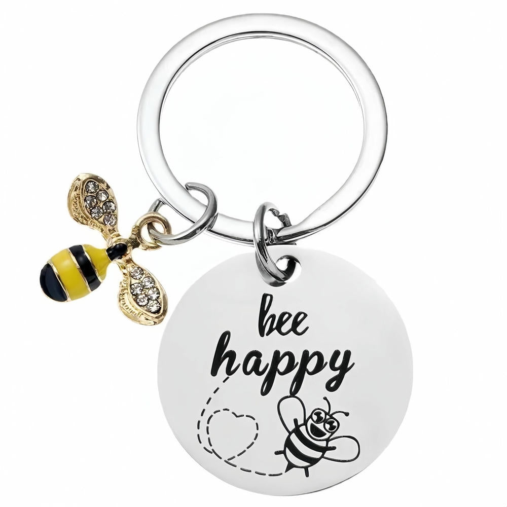 Bee Keychain | Teacher Thank You Gift | Engrave Steel