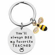 Bee Keychain | Teacher Thank You Gift | Engrave Steel