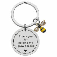 Bee Keychain | Teacher Thank You Gift | Engrave Steel