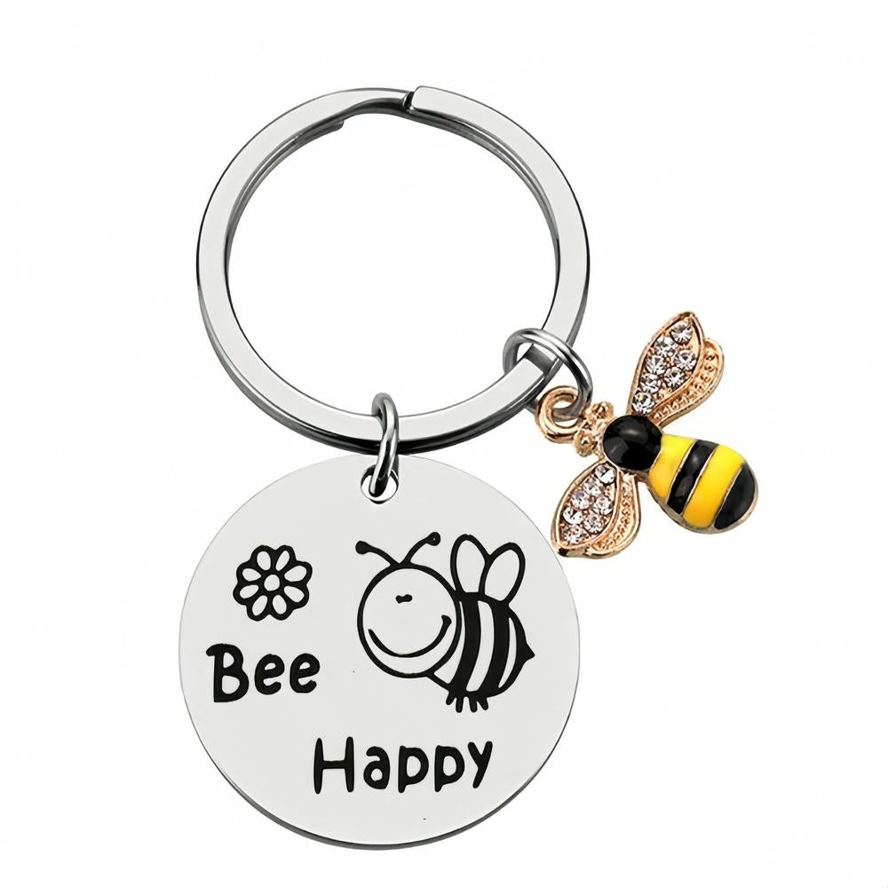 Bee Keychain | Teacher Thank You Gift | Engrave Steel
