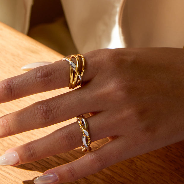 Twisted Snake Ring