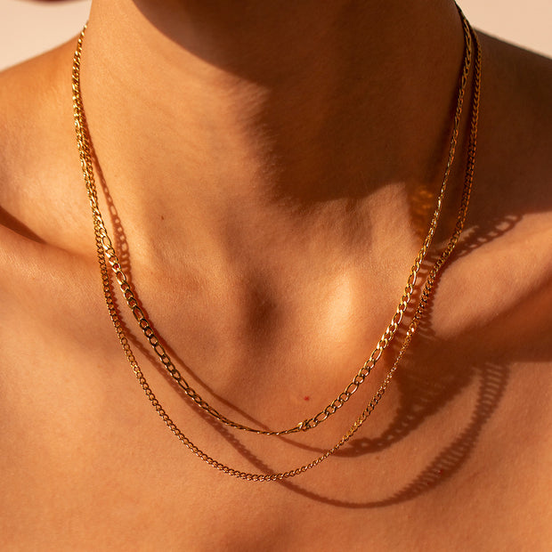 2 Layer Gold Necklace Stainless Steel