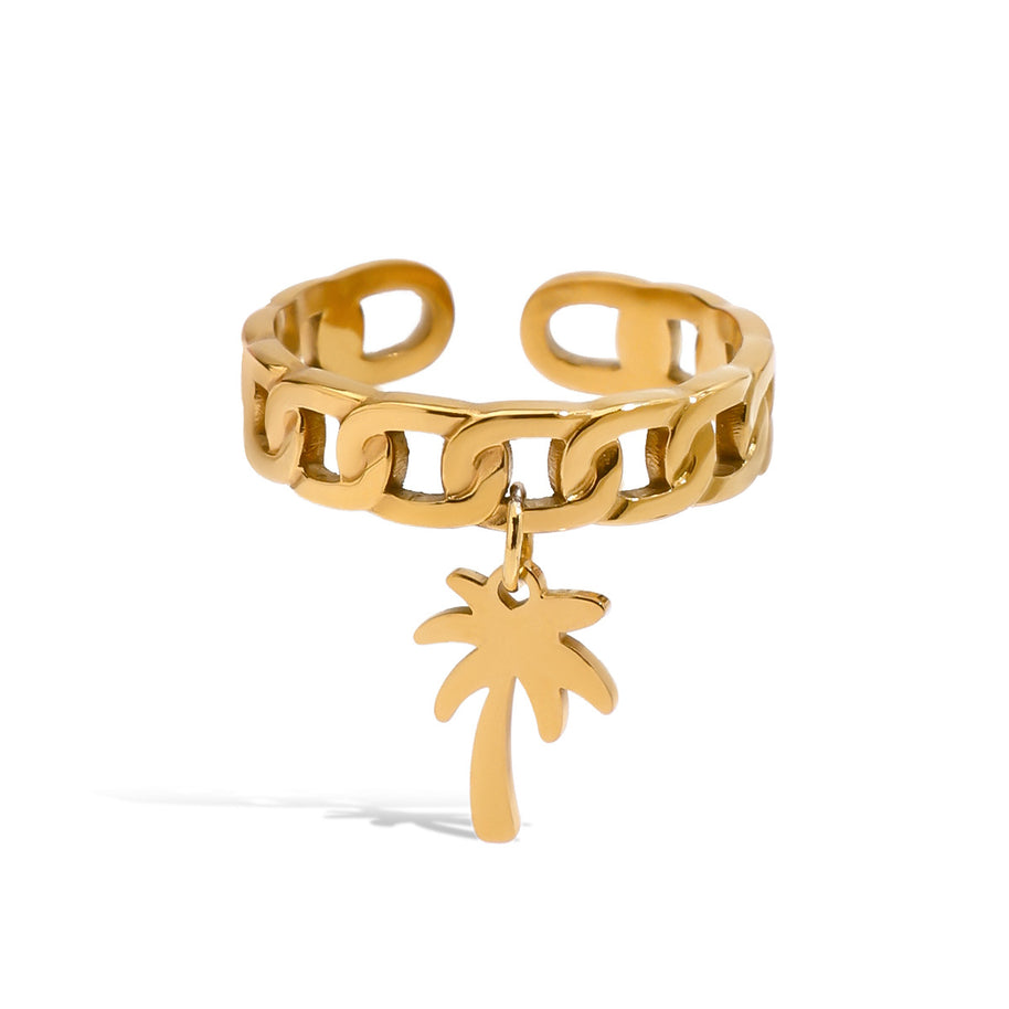 Open Link Ring Tree Charm