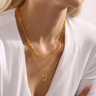 Minimalist Heart Chain Necklace
