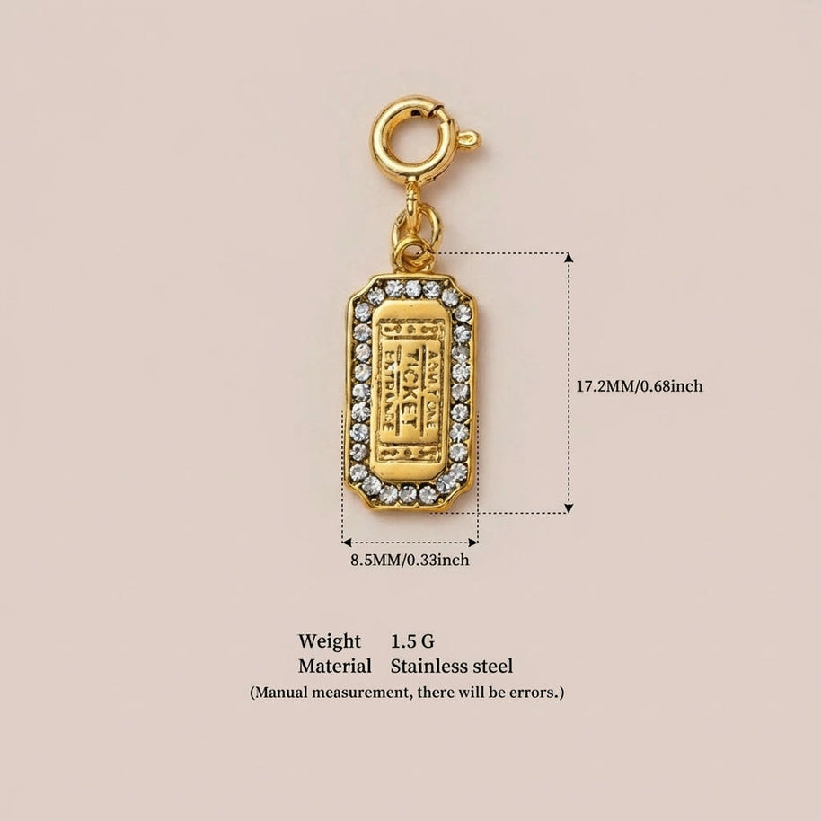 Stainless Steel Trendy Design Valentine Zircon Pendant