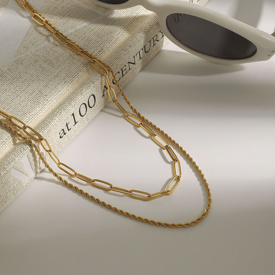 2 Layer Chain Necklace