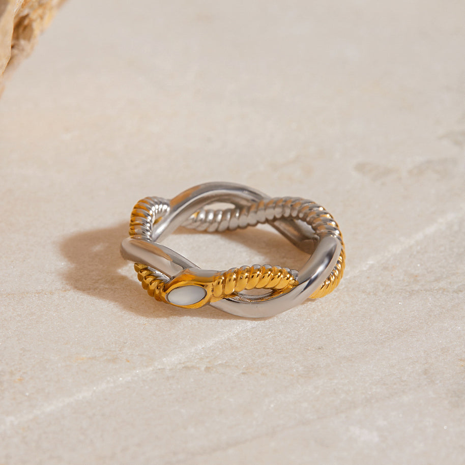 Twisted Snake Ring