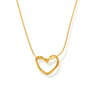 Minimalist Heart Chain Necklace