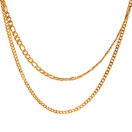 2 Layer Gold Necklace Stainless Steel