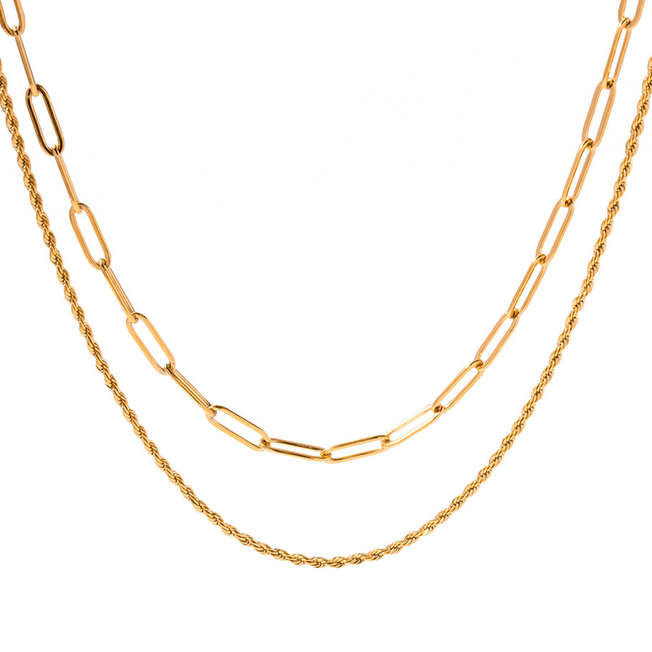 2 Layer Chain Necklace