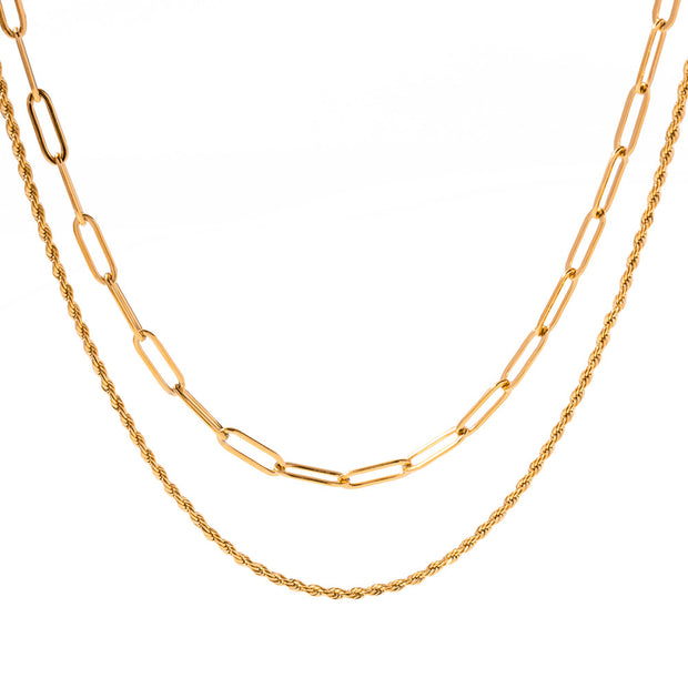 2 Layer Chain Necklace