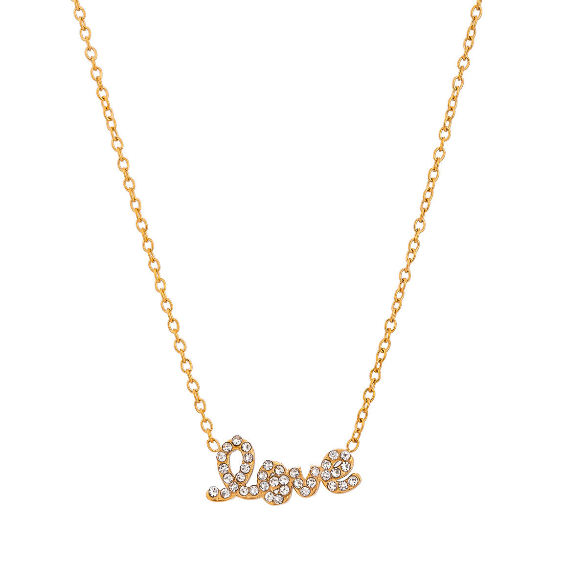 Zircon Love Chain Necklace