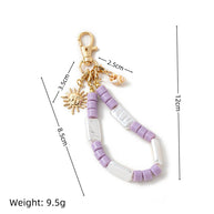 Dopamine Style DIY Charm Whimsical Keychain Pendant for Women