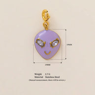 Stainless Steel Trendy Design Valentine Zircon Pendant