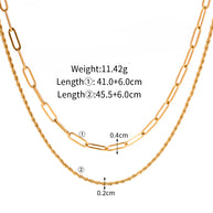 2 Layer Chain Necklace
