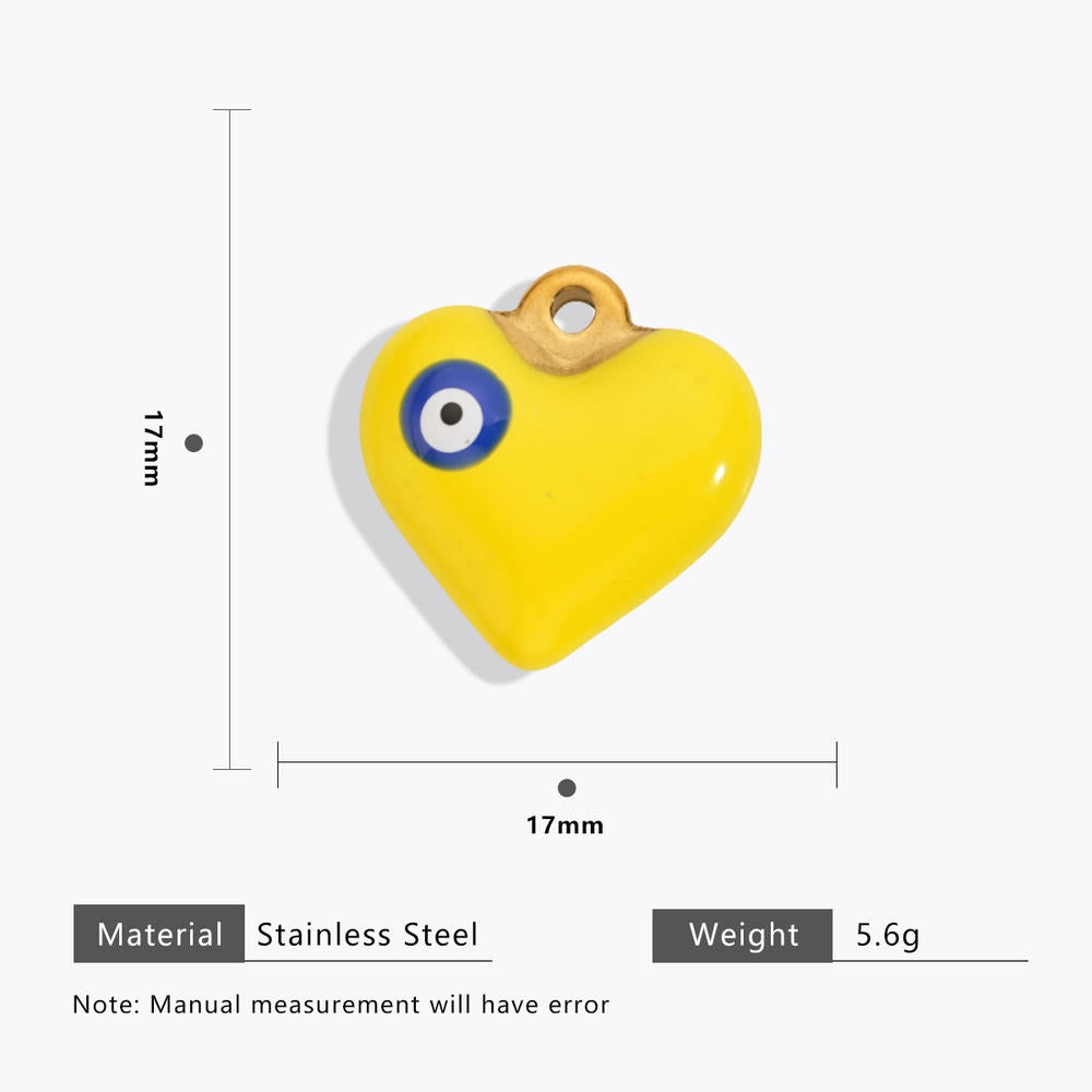 DIY Heart Bug Sun Charm Steel 18K Gold Plated JXCY1631-2406