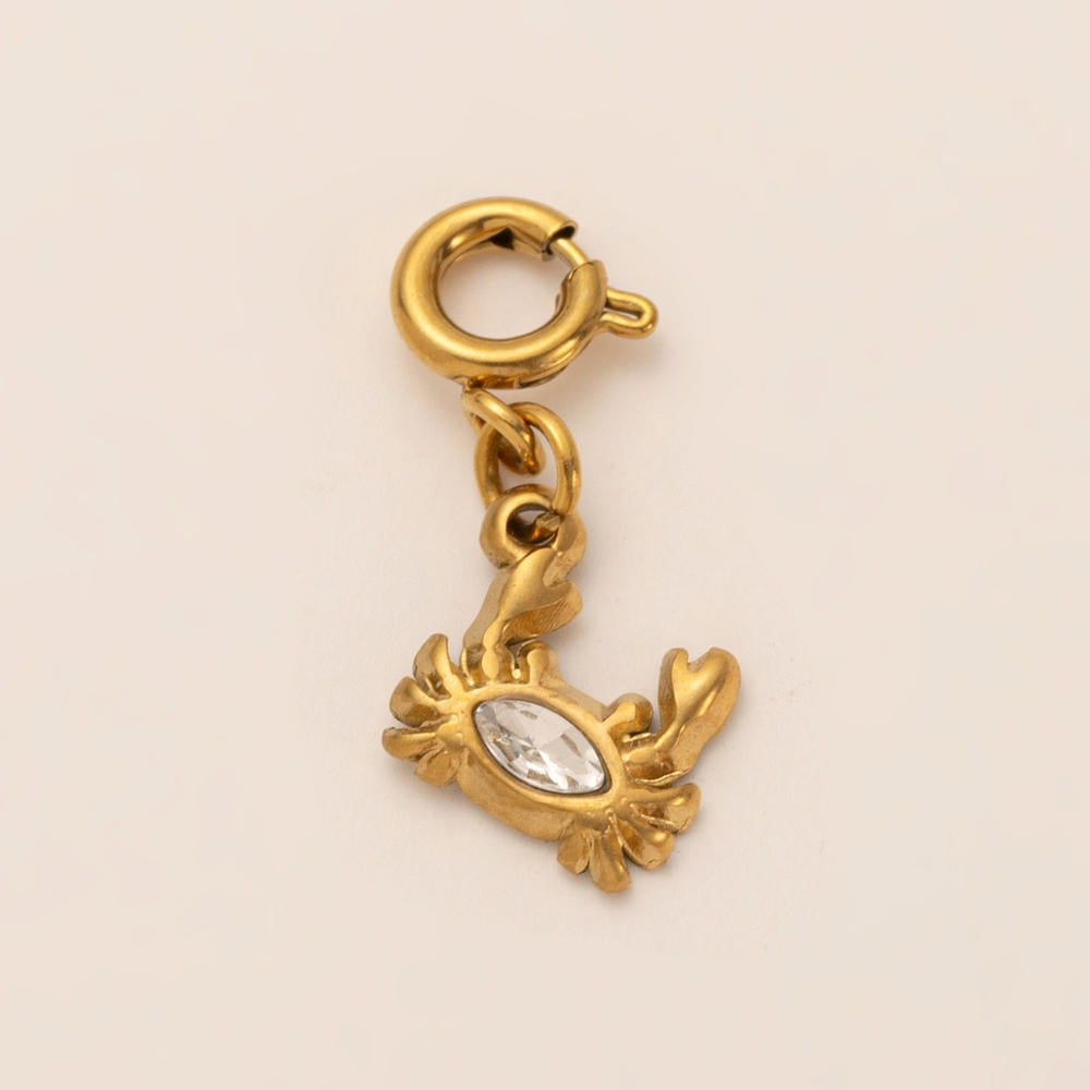Waterproof Steel Colorful Heart Cartoon Pendant Bag Charm