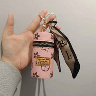 Lipstick Bag Keychain | Mini Cylinr Pouch | PVC Wallet