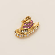 Horseshoe Boot Shoe Buckle 18K Gold Steel JX26041273GK
