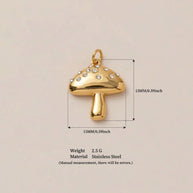 Birthstone Pendant Ins Style Natural Stone Dainty Charm