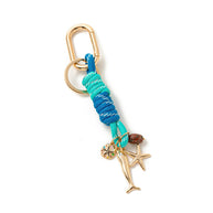 Heart Evil Eye Bag Charms Braided Rope Keychain Accessories