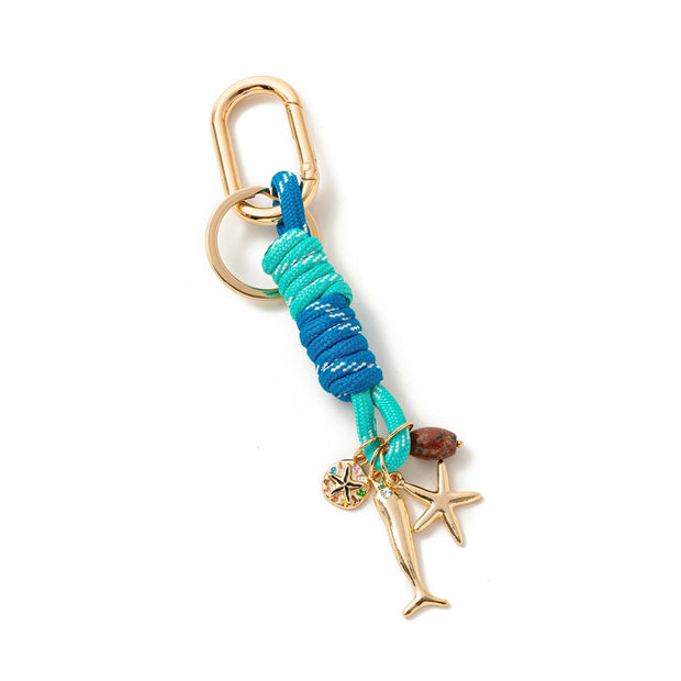 Heart Evil Eye Bag Charms Braided Rope Keychain Accessories