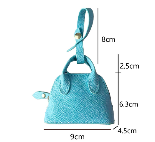 Mini Tote Bag Keychain | Solid Color Pouch | Ins Style
