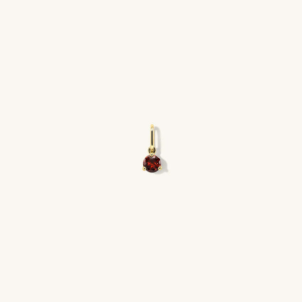4mm Garnet Birthstone Charm
