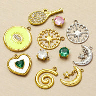 Tennis Racket Pendant | Sporty Chic Love Moon Star Charm