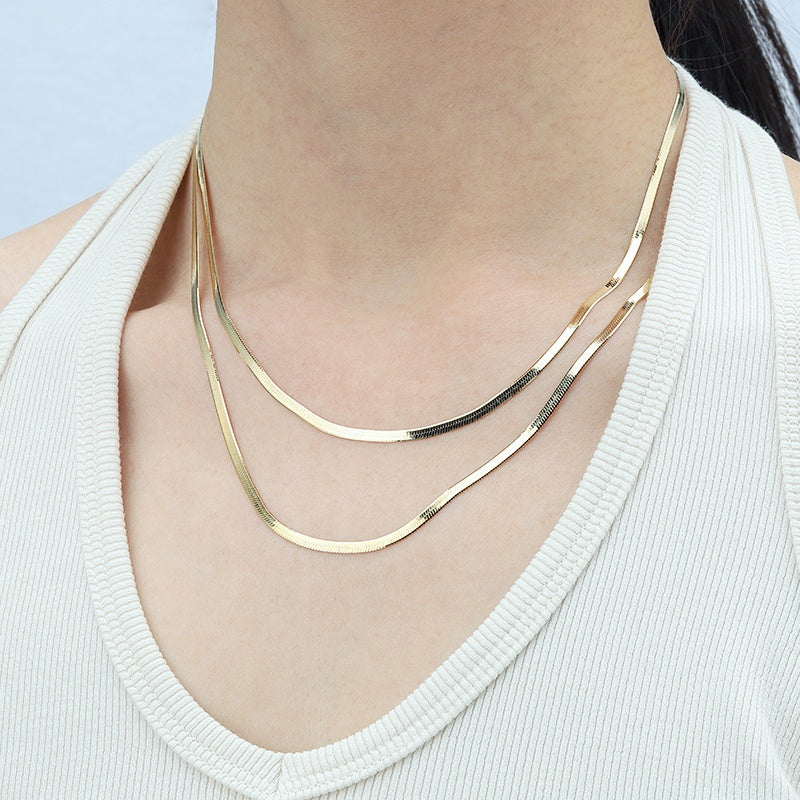 2.5mm Herringbone Chain Necklace
