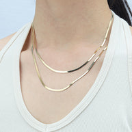 2.5mm Herringbone Chain Necklace