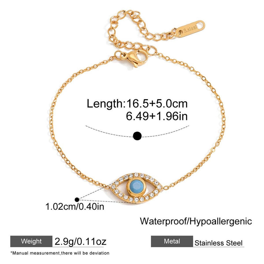 Evil Eye Bracelet | Zircon Stainless | Protective Charm