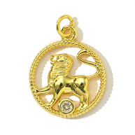 Personalized Zodiac Pendant | Libra Scorpio Zircon Charm