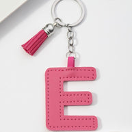 Letter Keychain | PU Leather Tael | Alphabet Charm