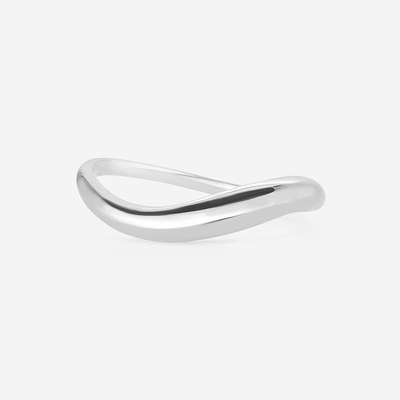 Sterling Silver Bold Wave Ring JAN1271-A