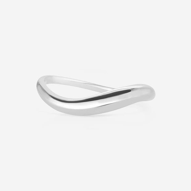 Sterling Silver Bold Wave Ring JAN1271-A