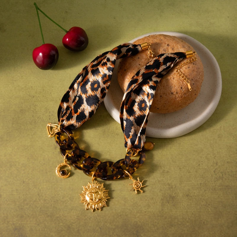 Silk Scarf Necklace | Women's Elegant Fall Accessory