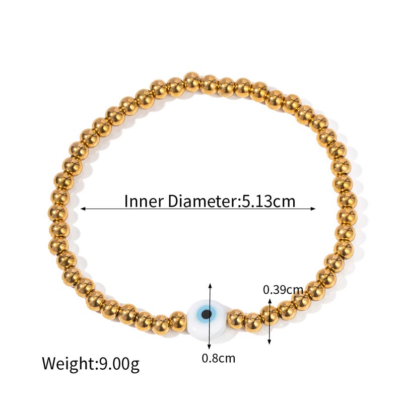 Evil Eye Ball Chain Bracelet