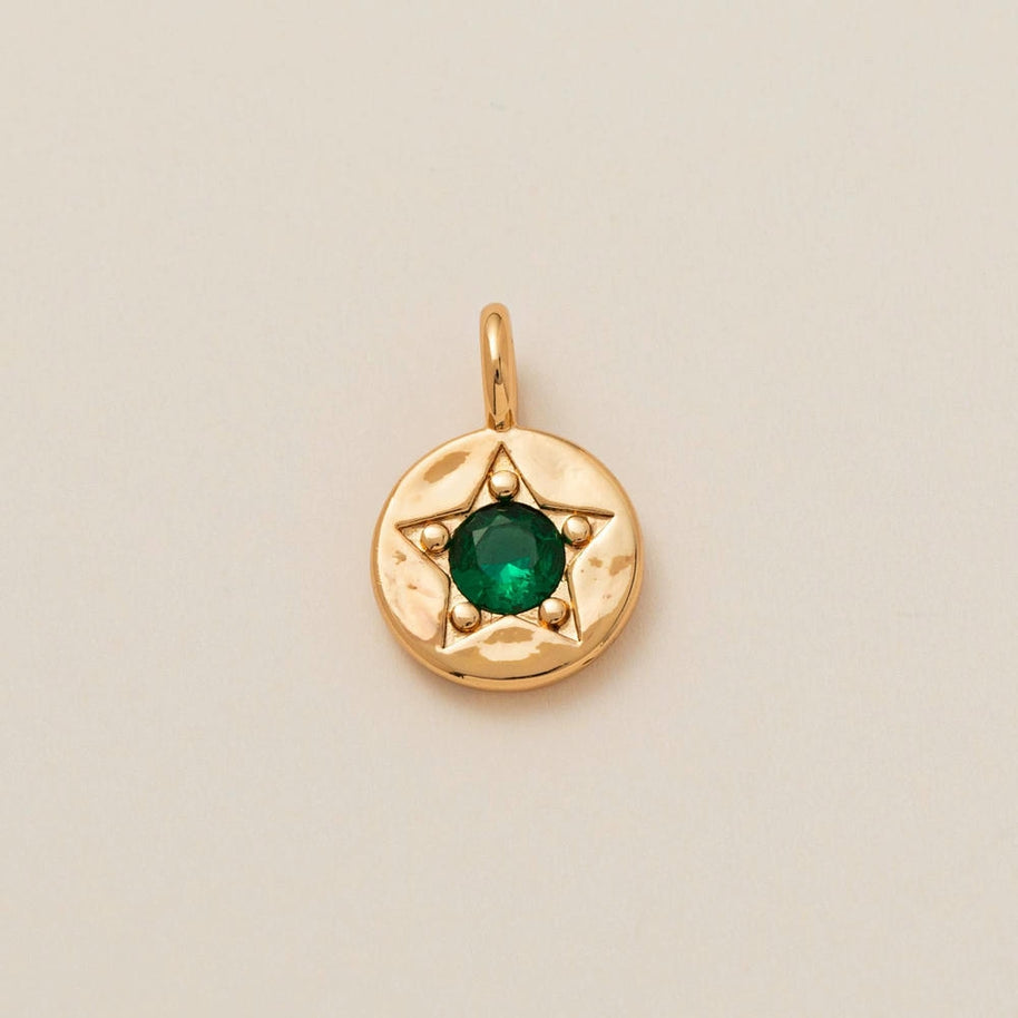 Adjustable Chain 12 Birthstones Pendant 18K Gold JX010405GK