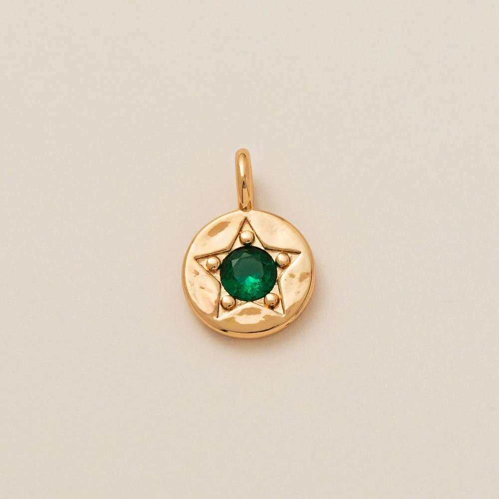 Adjustable Chain 12 Birthstones Pendant 18K Gold JX010405GK