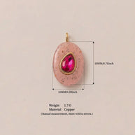 Glass Zircon DIY Pendants Dopamine Colorful Birthstone Charm