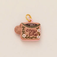 Colorful Pumpkin Bird Enamel Pendant 18K Gold Plated Women