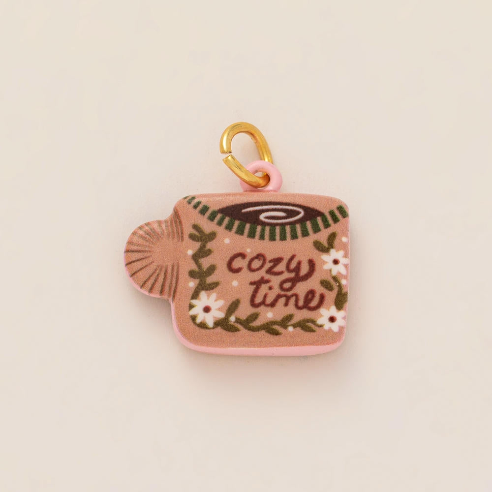 Colorful Pumpkin Bird Enamel Pendant 18K Gold Plated Women