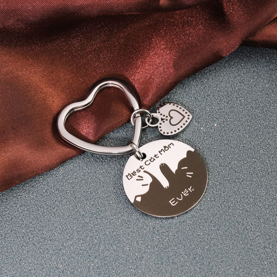 Heart Keychain | Stainle Steel Engrave | Couple Gift