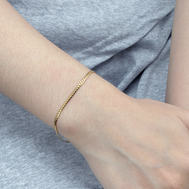1.8mm Serpentine Chain Bracelet