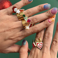 Christmas Santa Claus Ring JXR0209009