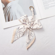 Scarf Bow Keychain | Versatile Braided Bag Charm Strap Decor