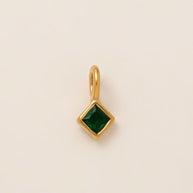 Multi Shape 12 Birthstones Pendant Gold Plated DIY JX061404M