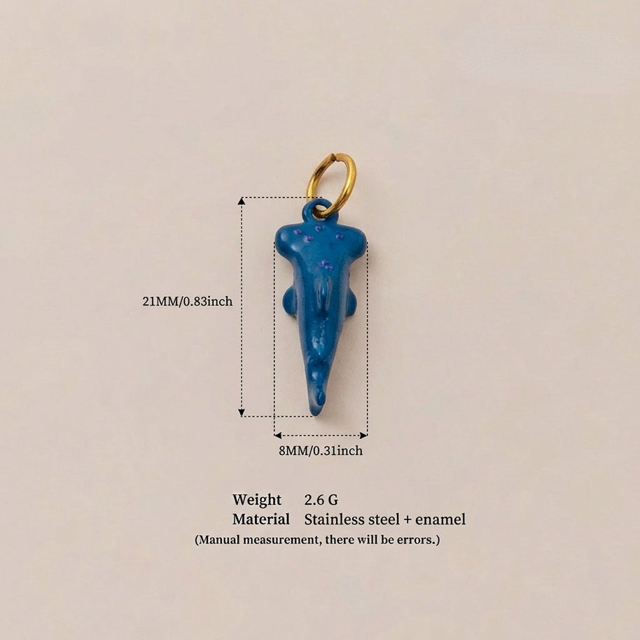 Stainless Steel Ocean Design Sea Animal DIY Pendant JX252227R